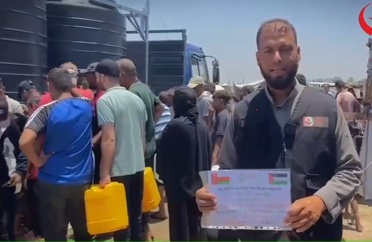 Water Charity Project Continues in Gaza – A Gift from the People of Yazki, Oman