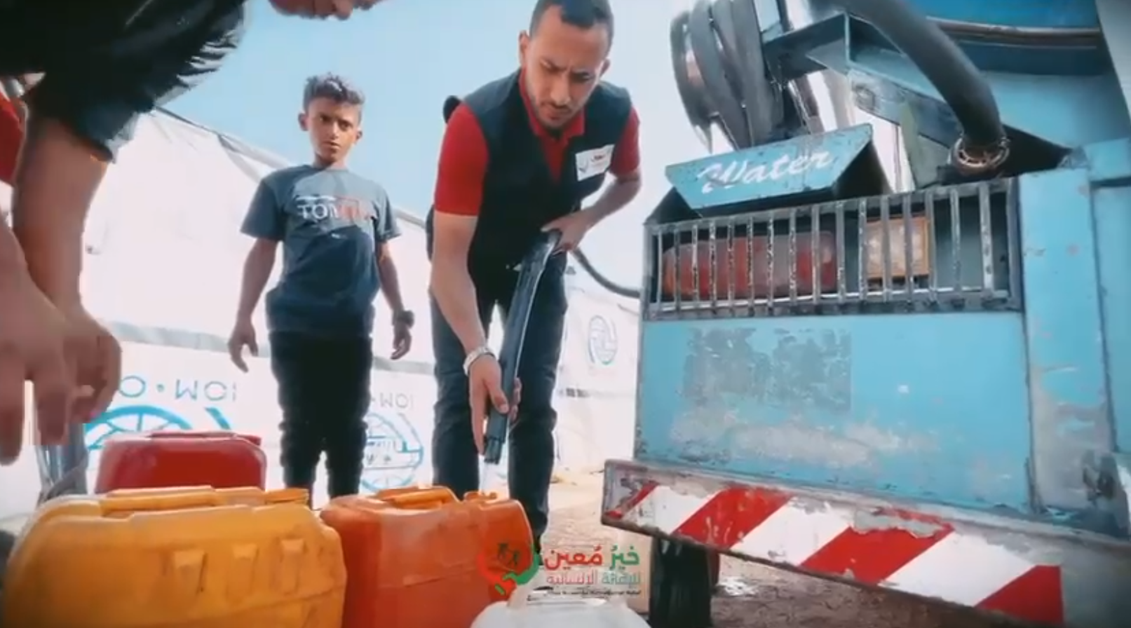 Water Supply Distribution to Displaced Families in Northern Gaza