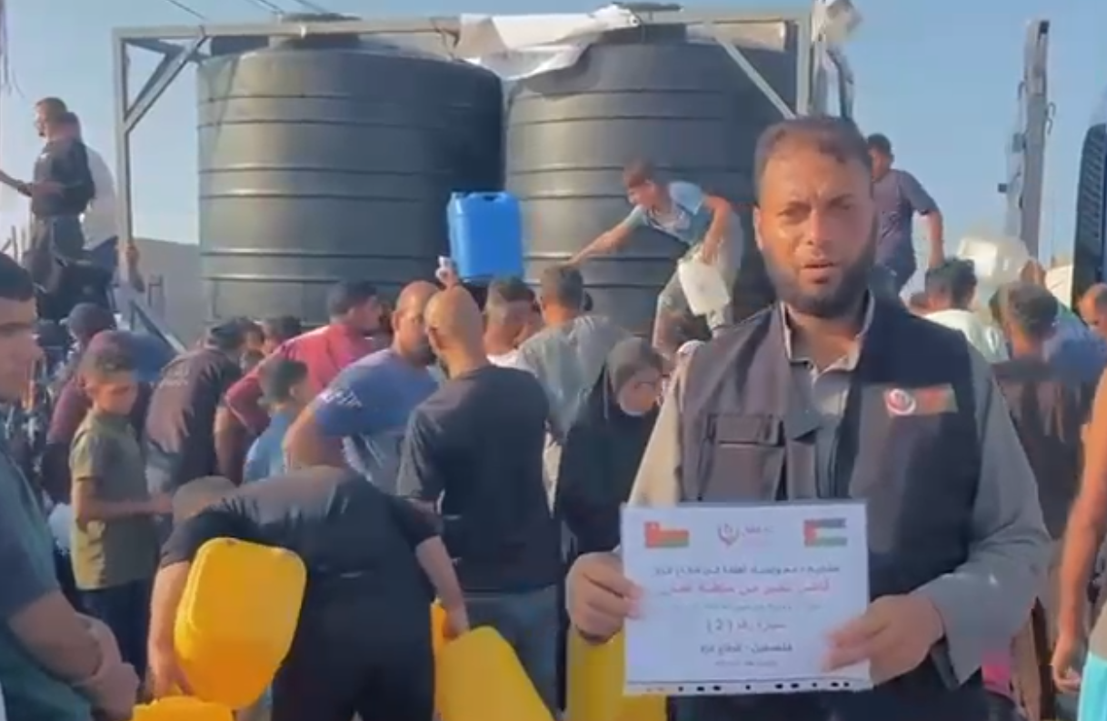 Water Supply Project for Displaced Families in Gaza — Supported by the Generous in Oman